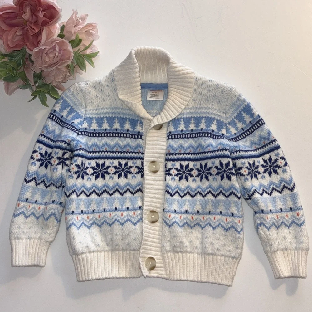 Gymboree intarsia snowflake